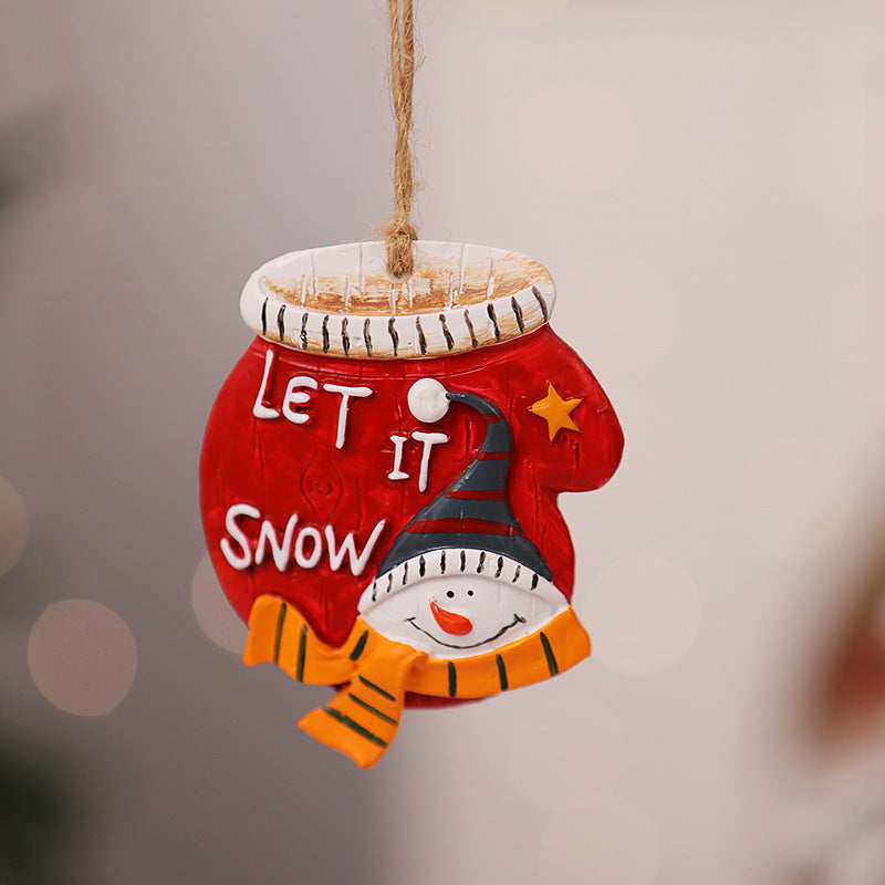 Dekorativer Weihnachtsstrumpf mit Rentiermotiv Karnz