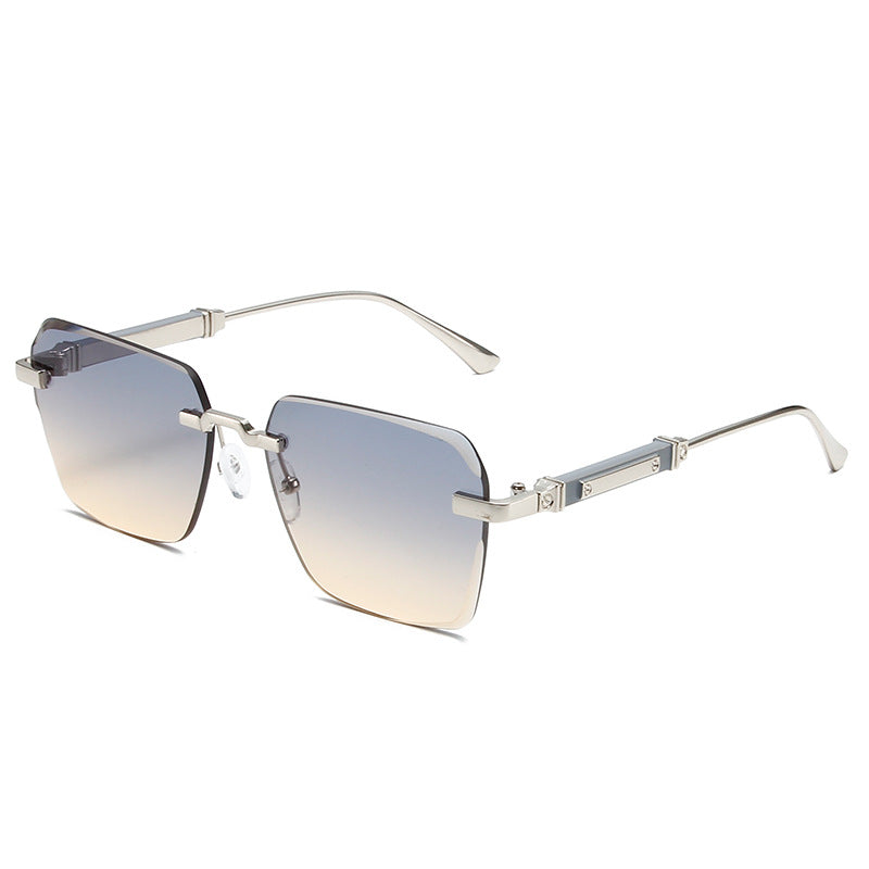 Damen modische Sonnenbrille mit quadratischem Rahmen und luxuriösen Akzenten Karnz