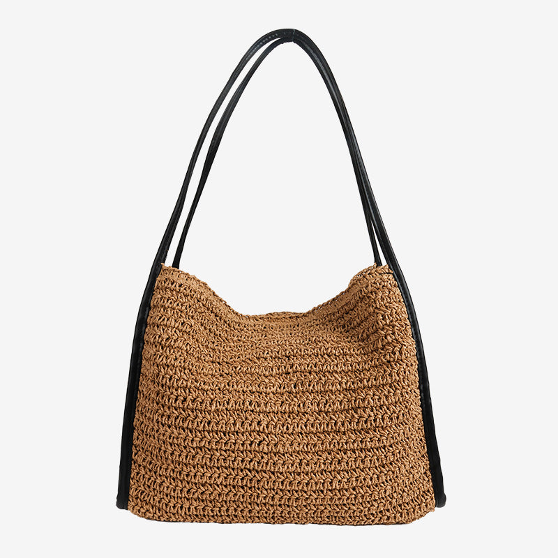 Damen Handtasche aus hochwertigem geflochtenem Naturmaterial Karnz