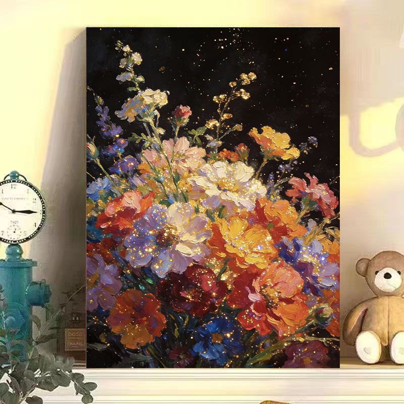 Florales Dekoratives Leinwandkunst Karnz