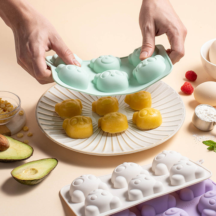 Silikon-Eiswürfelform mit Niedlichem Bärenkopf-Design Karnz
