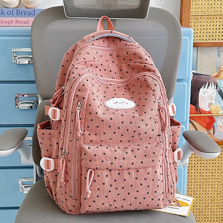 Trendig Star-Beschichtet Multi-Taschen Rucksack Karnz