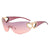 Damen Fashion-Sonnenbrille mit Herz-Applikationen Karnz