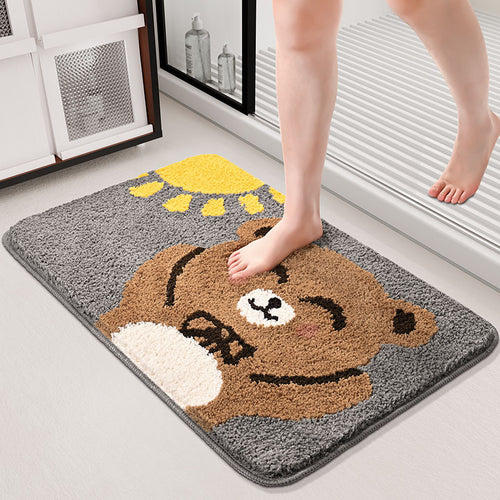 Cartoon Bär Design Badezimmermatte Karnz