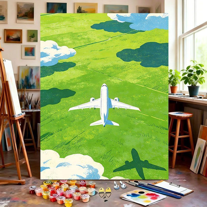 Flugzeug-Themen Leinwanddruck Karnz