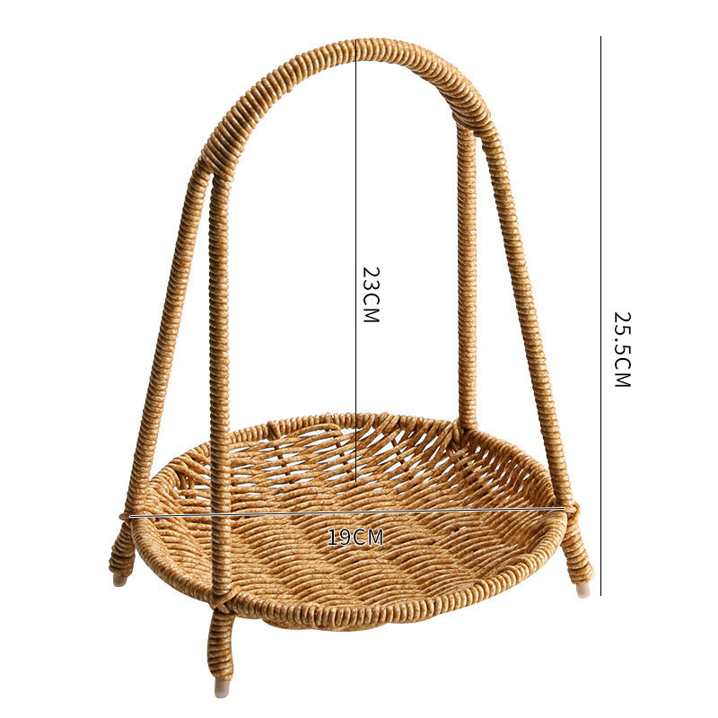 Handgefertigter Rattan Aufbewahrungskorb Karnz