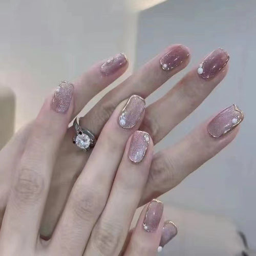 Glamouröse dekorative Drucknagel-Set