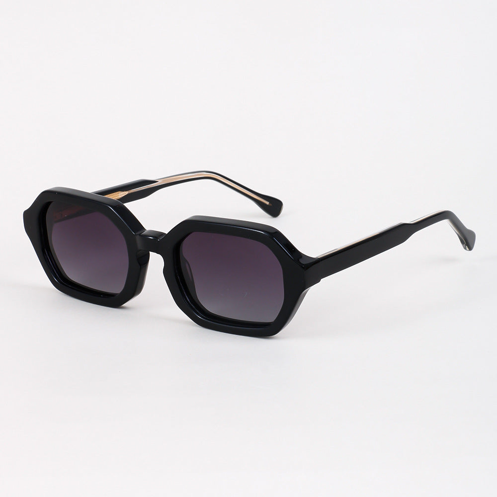 Damen stylische Sonnenbrille mit hochwertigem achteckigen Rahmen Karnz