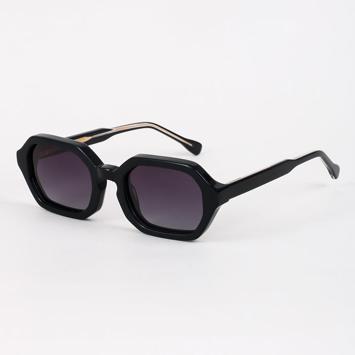 Damen stylische Sonnenbrille mit hochwertigem achteckigen Rahmen Karnz