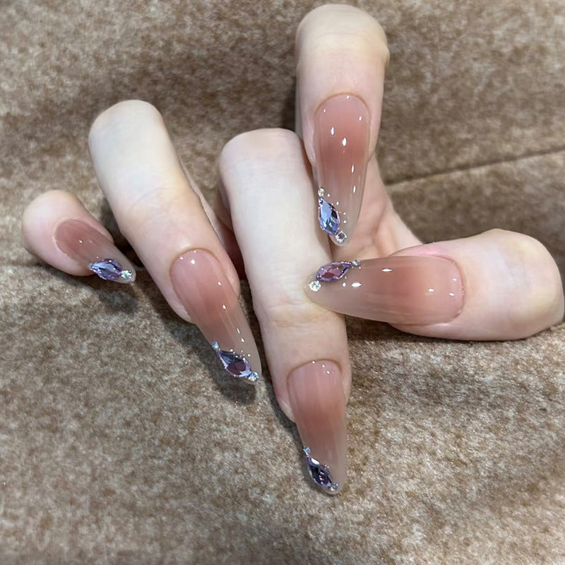 Dekorative Glitzernde Press-On Nail Tips Karnz
