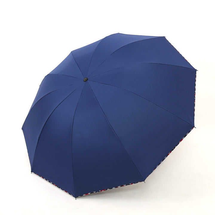 Damen Regenschirm mit floralem Design und verstärktem Rahmen Karnz