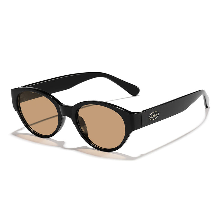 Damen modische Sonnenbrille mit transparentem Rahmen und ergonomischem Design Karnz