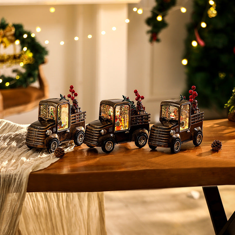 Dekoratives Lkw Modell mit Weihnachtsbeleuchtung Karnz