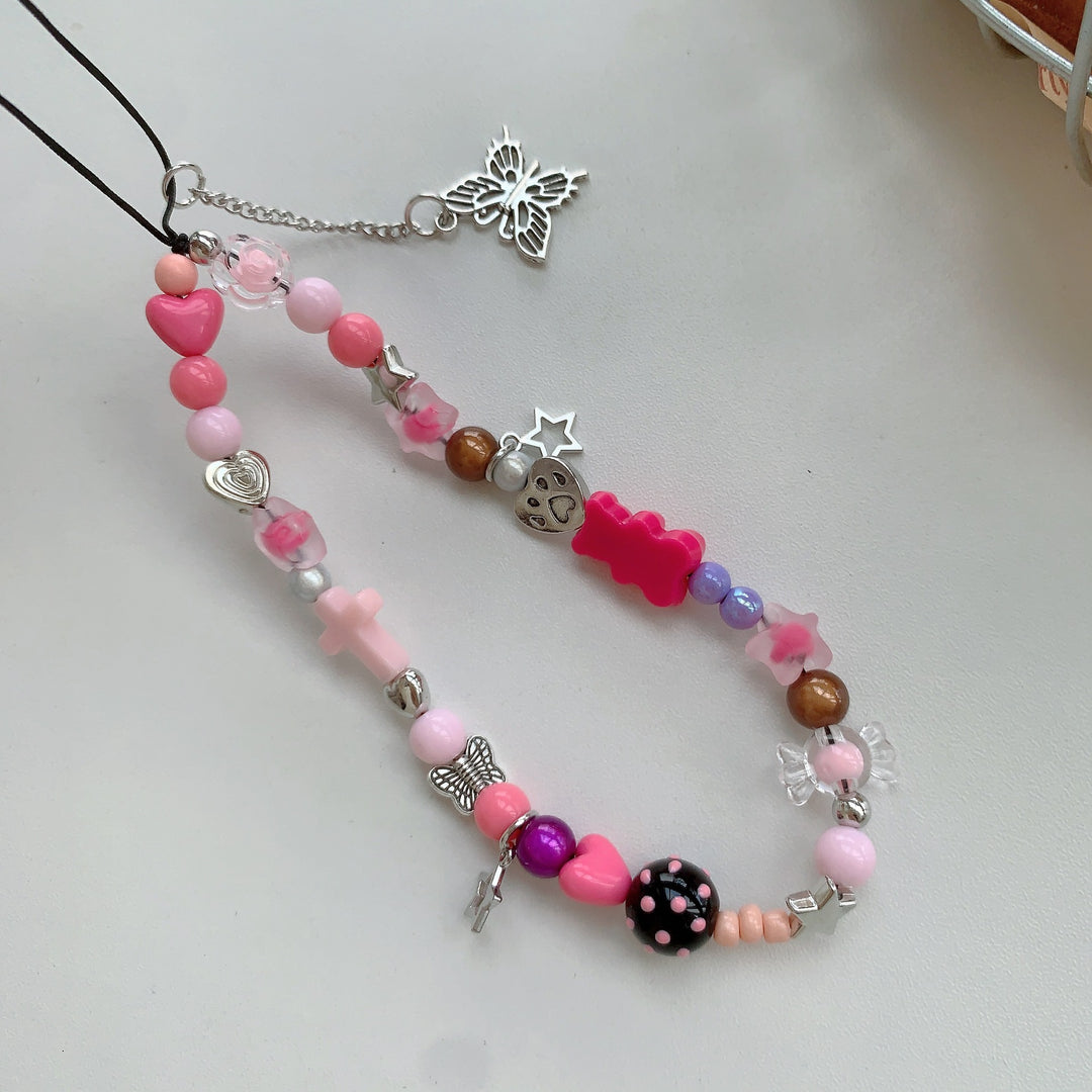 Farbenfrohes Perlen Charm Armband Karnz