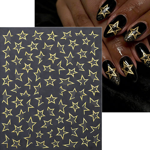 Dekorative Stern Nagelkunst Nagelaufkleber