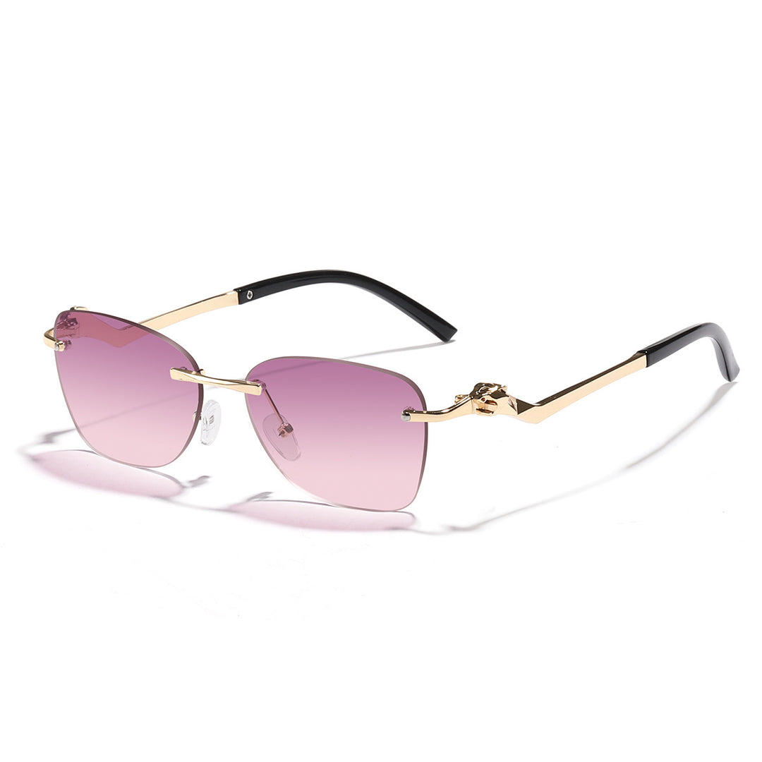 Damen modische Sonnenbrille mit stilvollen geometrischen Akzenten Karnz