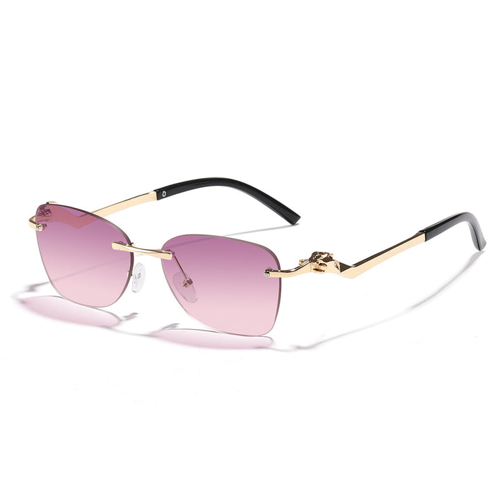 Damen modische Sonnenbrille mit stilvollen geometrischen Akzenten Karnz