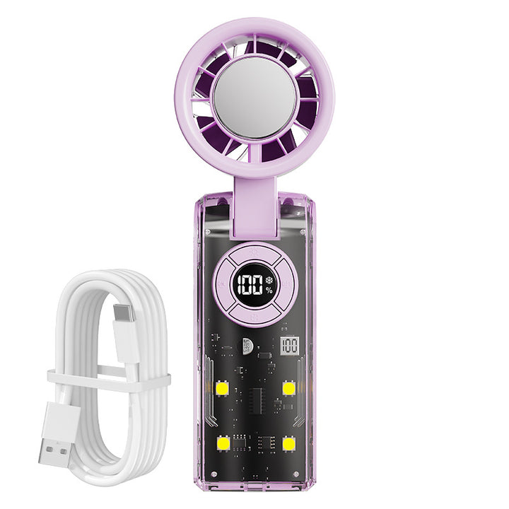 Damen tragbarer Handventilator mit integrierter Powerbank Karnz