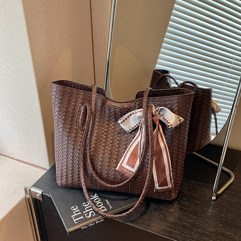 Gewebte Leder Tragetasche Karnz