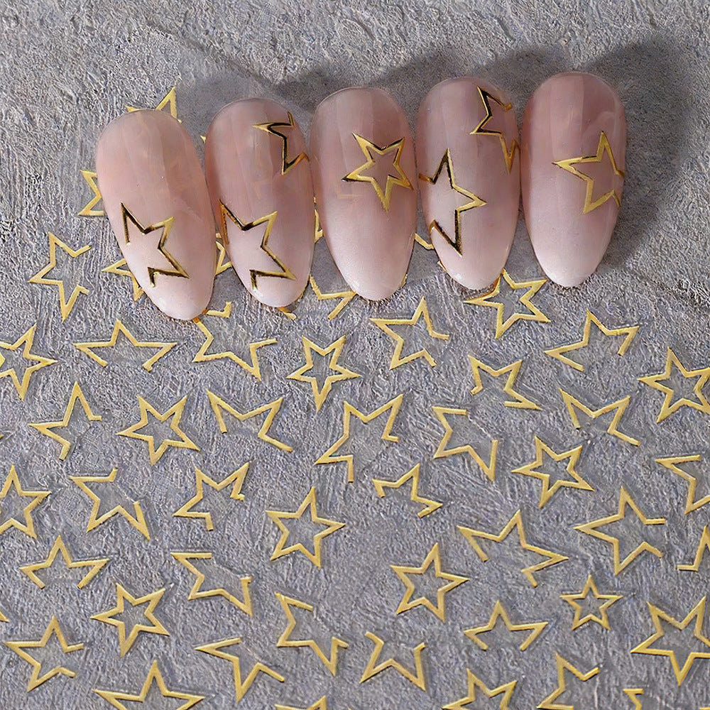 Dekorative Stern Nagelkunst Nagelaufkleber