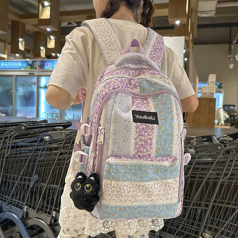 Blumenmuster Freizeit Rucksack Karnz