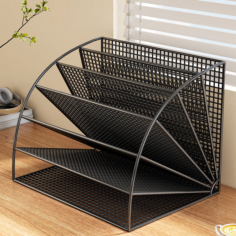 Multi-Tier Winkel Metallnetz Desktop Datei- und Ordnerorganisator