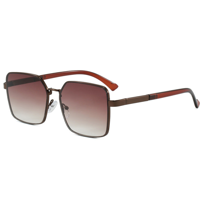 Damen modische Sonnenbrille im quadratischen Design mit gradienten Gläsern Karnz