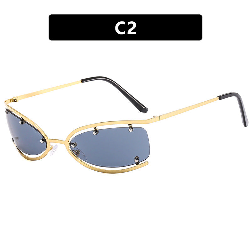 Damen Cat-Eye Sonnenbrille mit luxuriösen Akzenten und schützendem UV-Filter Karnz