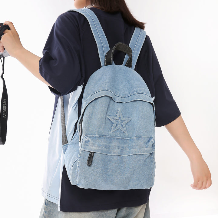 Stylische Lässige Denim-Rucksack Karnz