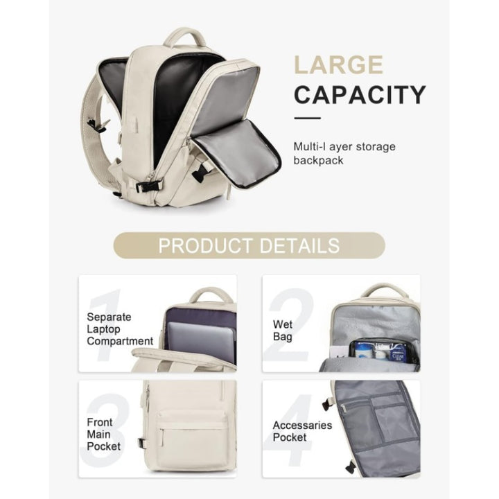 Multifunktionaler Reise-Rucksack mit Isoliertem Laptopfach Karnz