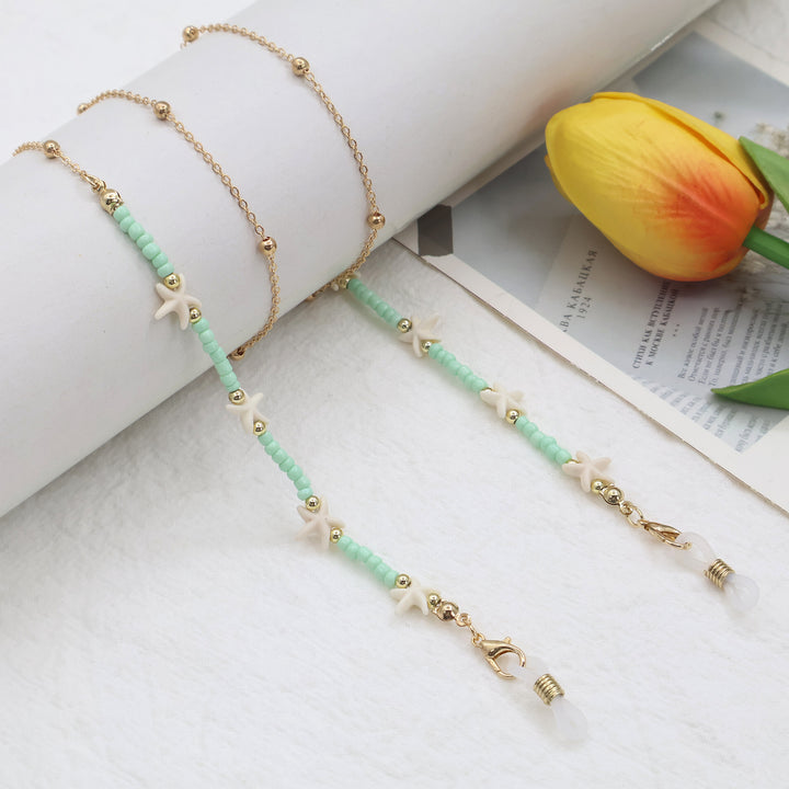 Strand-inspirierte Perlen-Brillenband Karnz