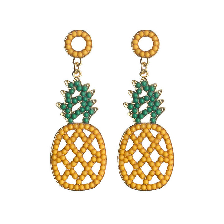 Ananas-Themen Ohrringe Karnz