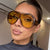 Damen oversized Sportsonnenbrille im retro inspirierten Design Karnz