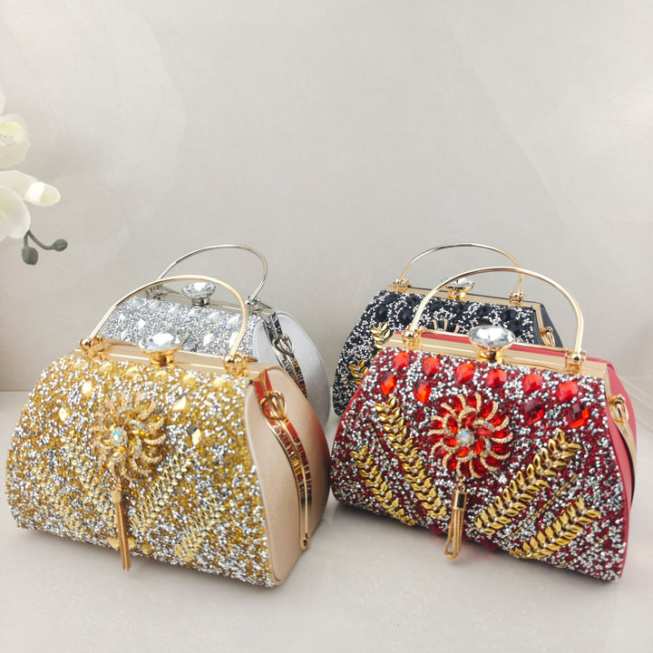 Dekorative florale Abendhandtasche