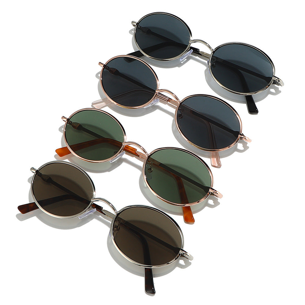 Retro Circle Frame Sonnenbrille Karnz