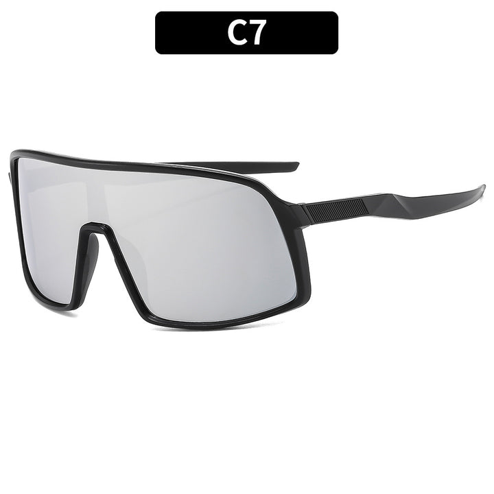 Oversized Schutzschild Sonnenbrille