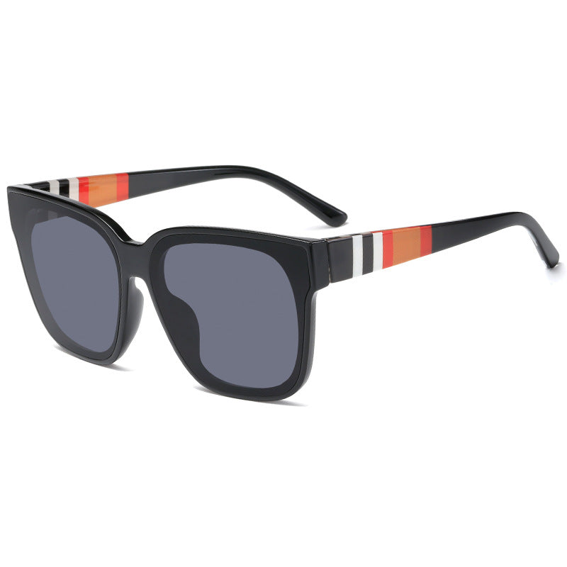 Damen modische Sonnenbrille mit markantem Oversized-Rahmen und UV-Schutz Karnz