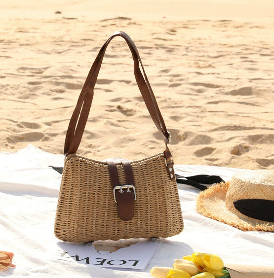 Damen Handtasche im modernen geflochtenen Design Karnz