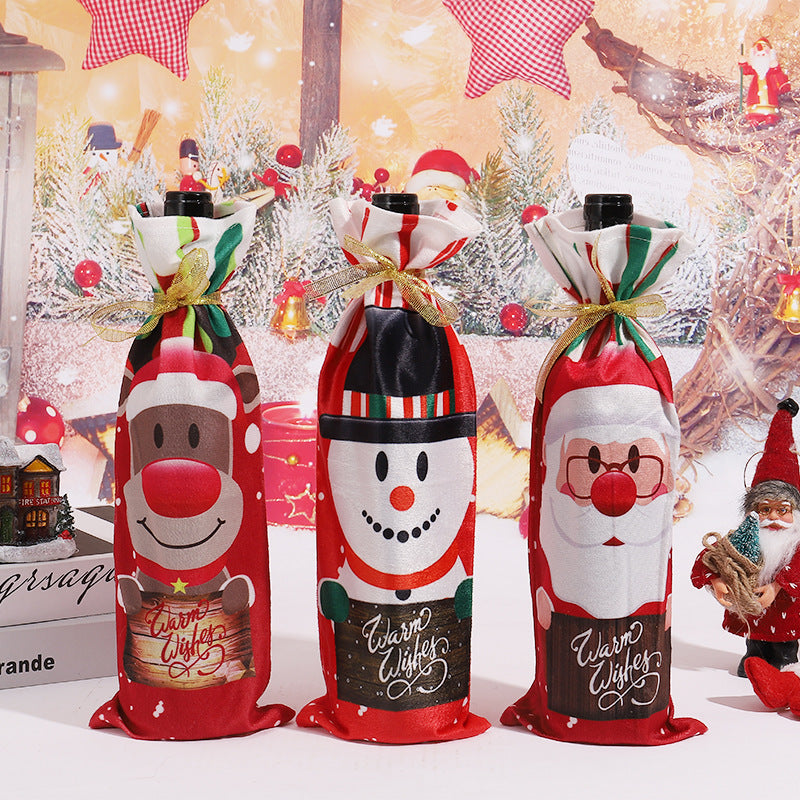 Weihnachtsweinflaschenhülle Karnz