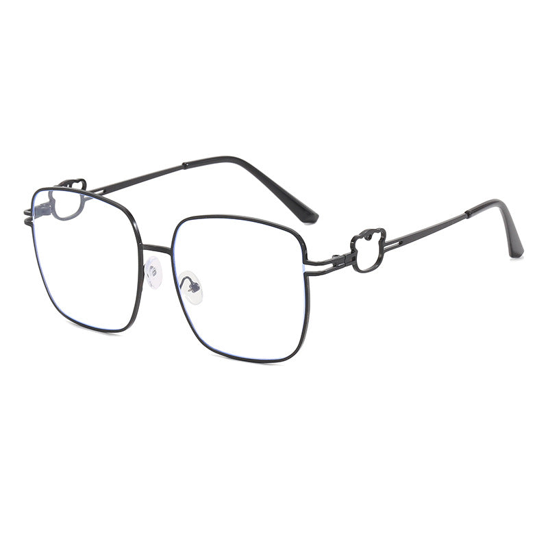 Damen modische quadratische Brille mit einzigartigen Akzenten Karnz