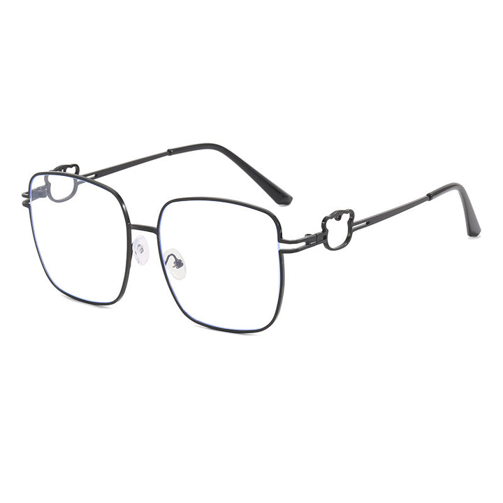Damen modische quadratische Brille mit einzigartigen Akzenten Karnz