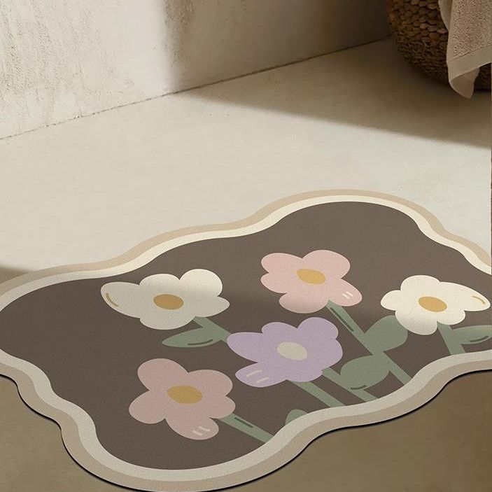 Florale dekorative Teppichmatte für die Wohnkultur