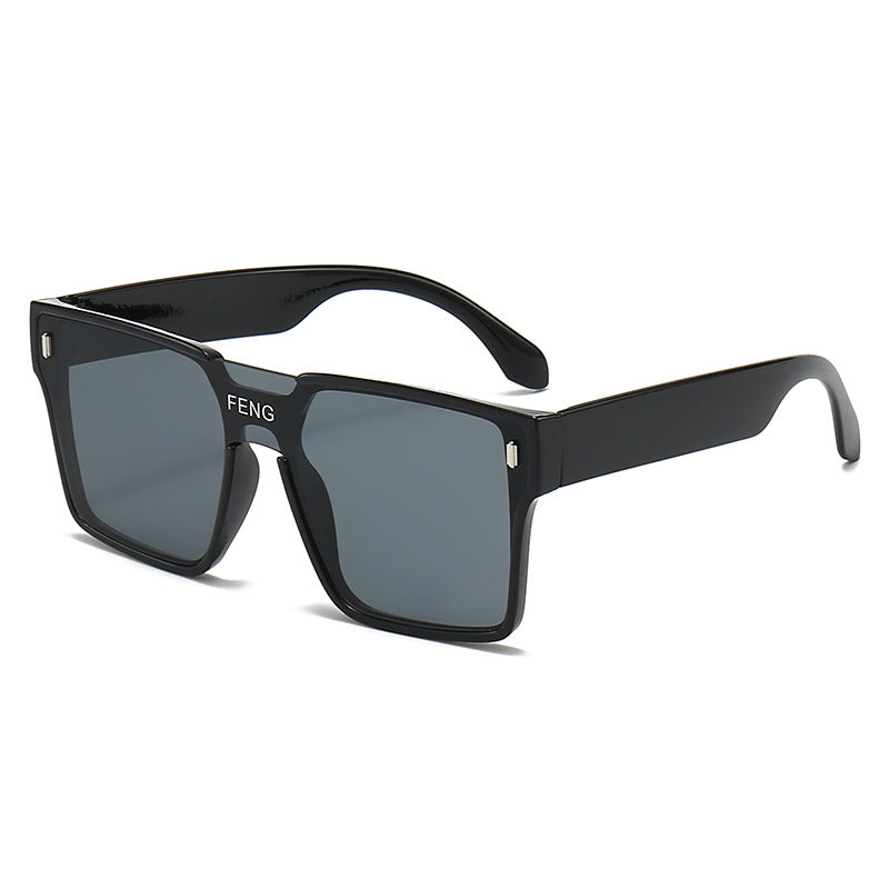 Oversized Rechteckige Sonnenbrille