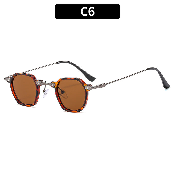 Klassischer Stil Vintage-inspirierte geometrische Sonnenbrille