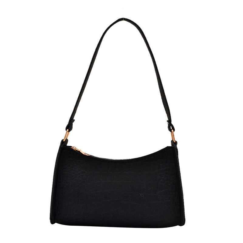WoCrocodile Texturiertes Mini Schulterhandtasche Karnz