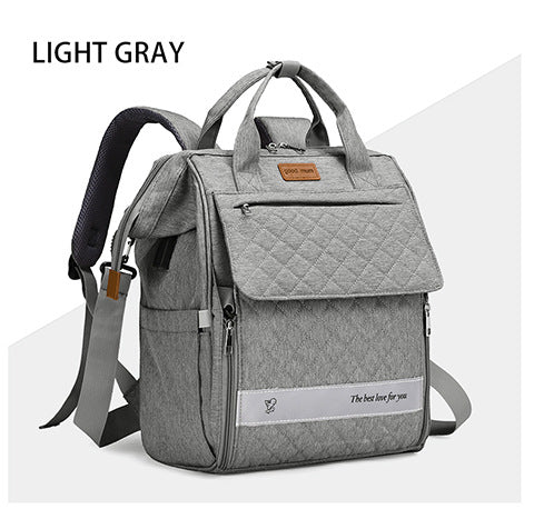 Gep quilteter Multifunktions-Rucksack Karnz