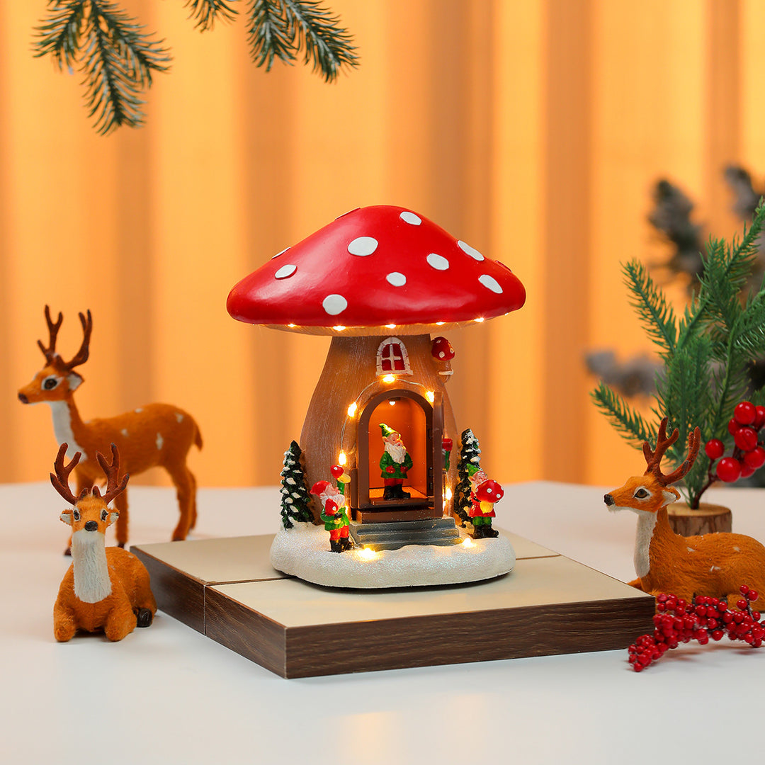 LED Beheizte Weihnachts Lebkuchenhaus Dekoration Karnz