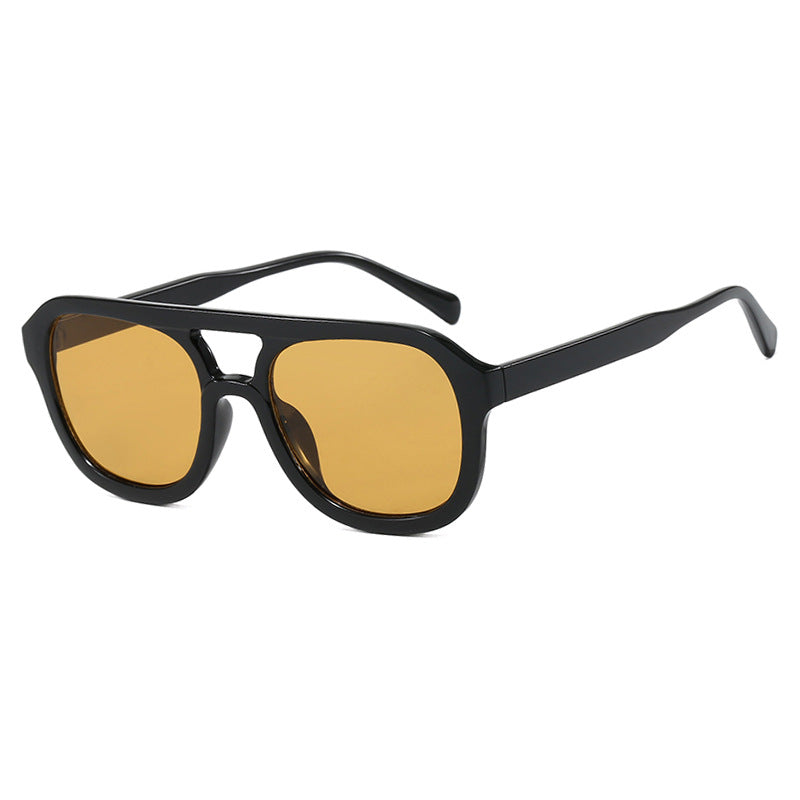Damen modische Sportsonnenbrille mit breitem, flexiblen Rahmen Karnz