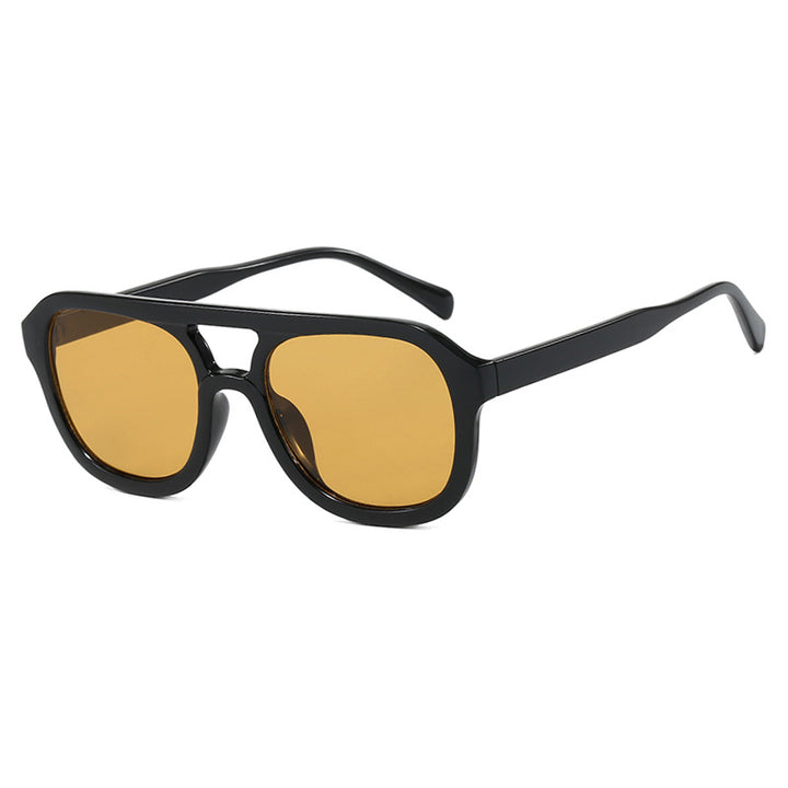 Damen modische Sportsonnenbrille mit breitem, flexiblen Rahmen Karnz