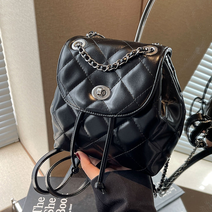 Stylische gestepfte Mini-Rucksack Karnz